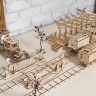 Конструктор 3D-пазл Ugears - Переезд (с рельсами) Конструктор 3D-пазл Ugears - Переезд (с рельсами)