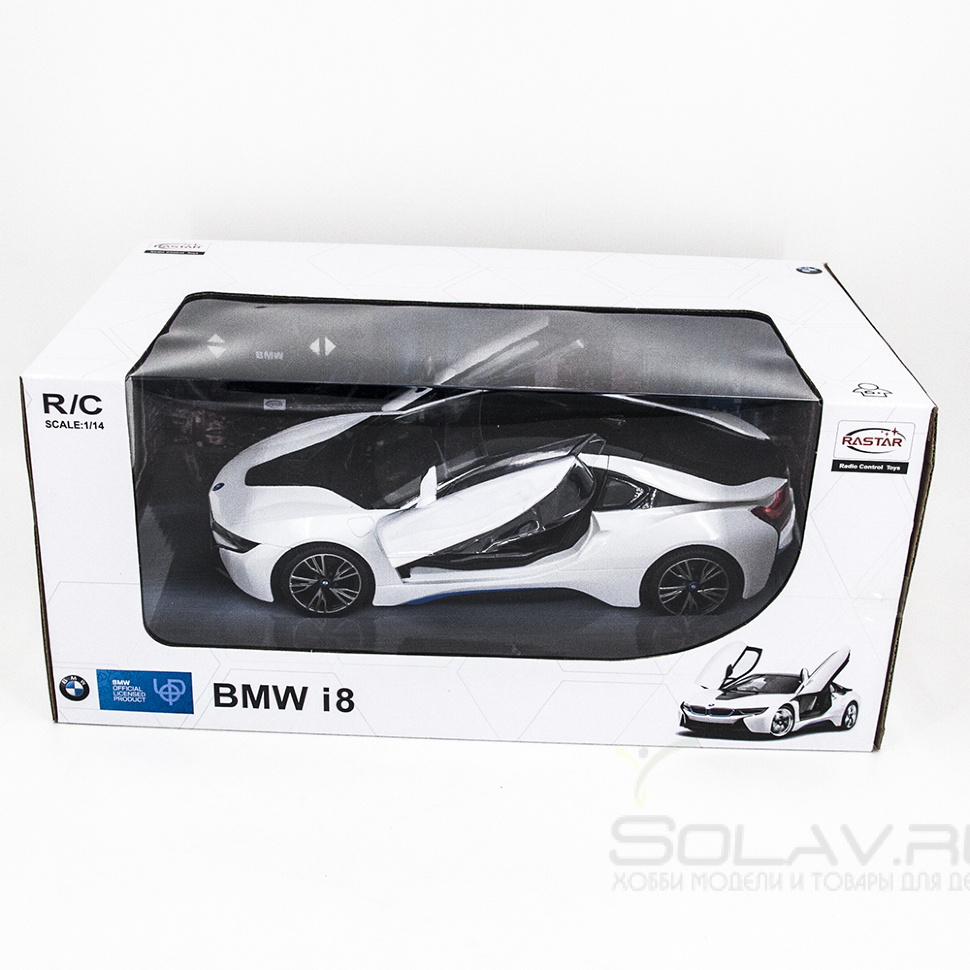 Радиоуправляемая машина Rastar BMW i8 White 1:14 с открывающимися дверями -  71010-W купить в Пскове по низкой цене в интернет-магазине Solav